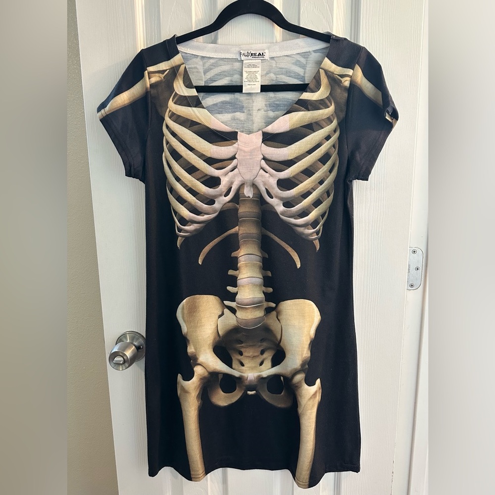 Skeleton Mini-dress Halloween Costume
